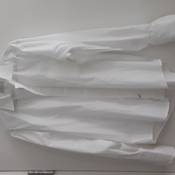 Burberry men's white dress shirt size 16 1/2 - 35 - Picture 1 of 8